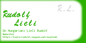 rudolf lieli business card